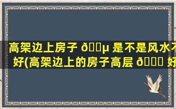 高架边上房子 🐵 是不是风水不好(高架边上的房子高层 🕊 好还是低层好)